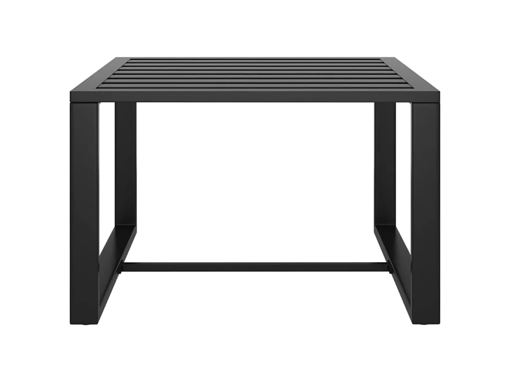 Jeu de canapés de jardin 3 pcs et coussins Aluminium Anthracite