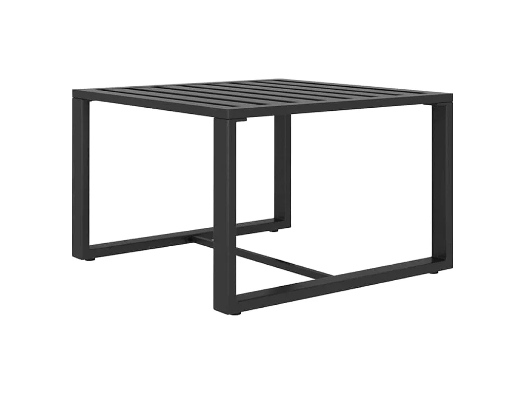 Jeu de canapés de jardin 3 pcs et coussins Aluminium Anthracite