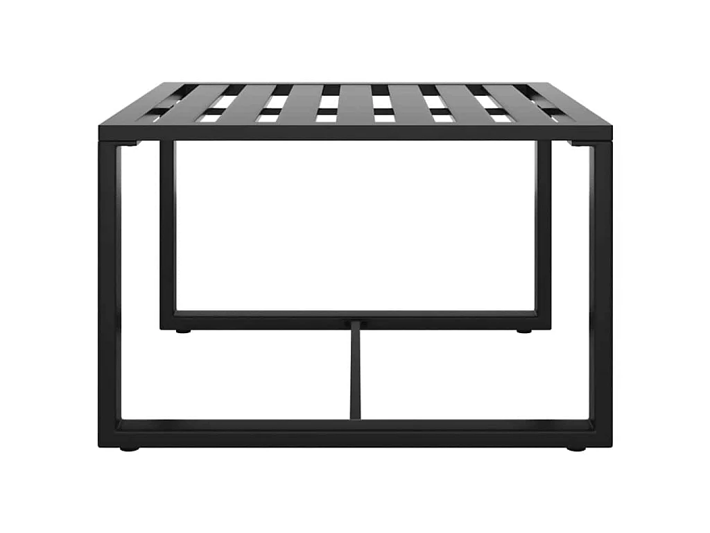 Jeu de canapés de jardin 3 pcs et coussins Aluminium Anthracite