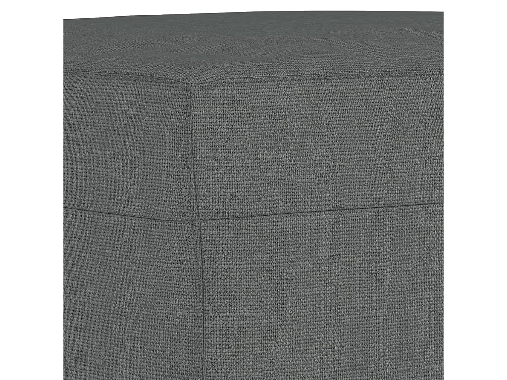 Ensemble de canapés 3 pcs coussins gris foncé tissu