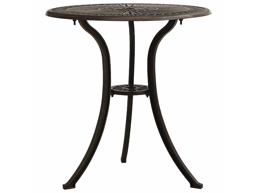 Ensemble de bistro 3 pcs Aluminium coulé Bronze
