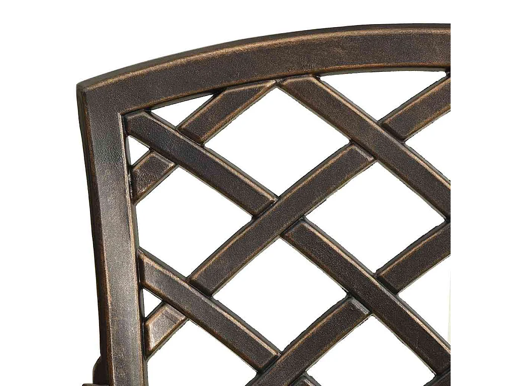 Ensemble de bistro 3 pcs Aluminium coulé Bronze