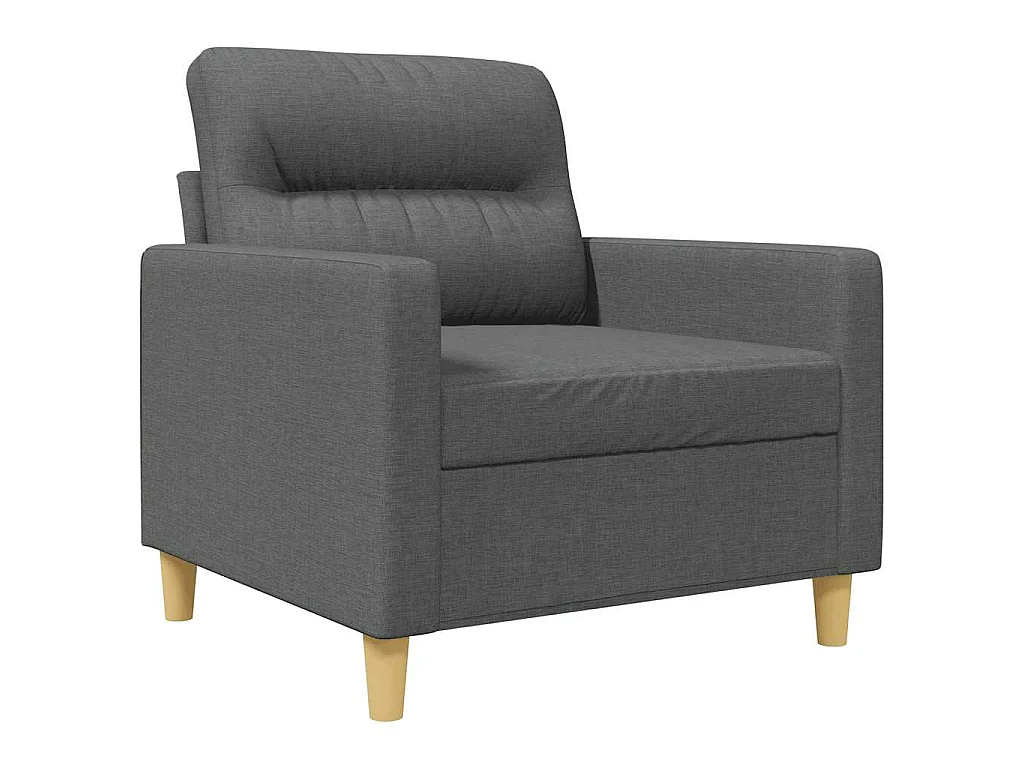 Fauteuil Gris foncé 60 cm Tissu