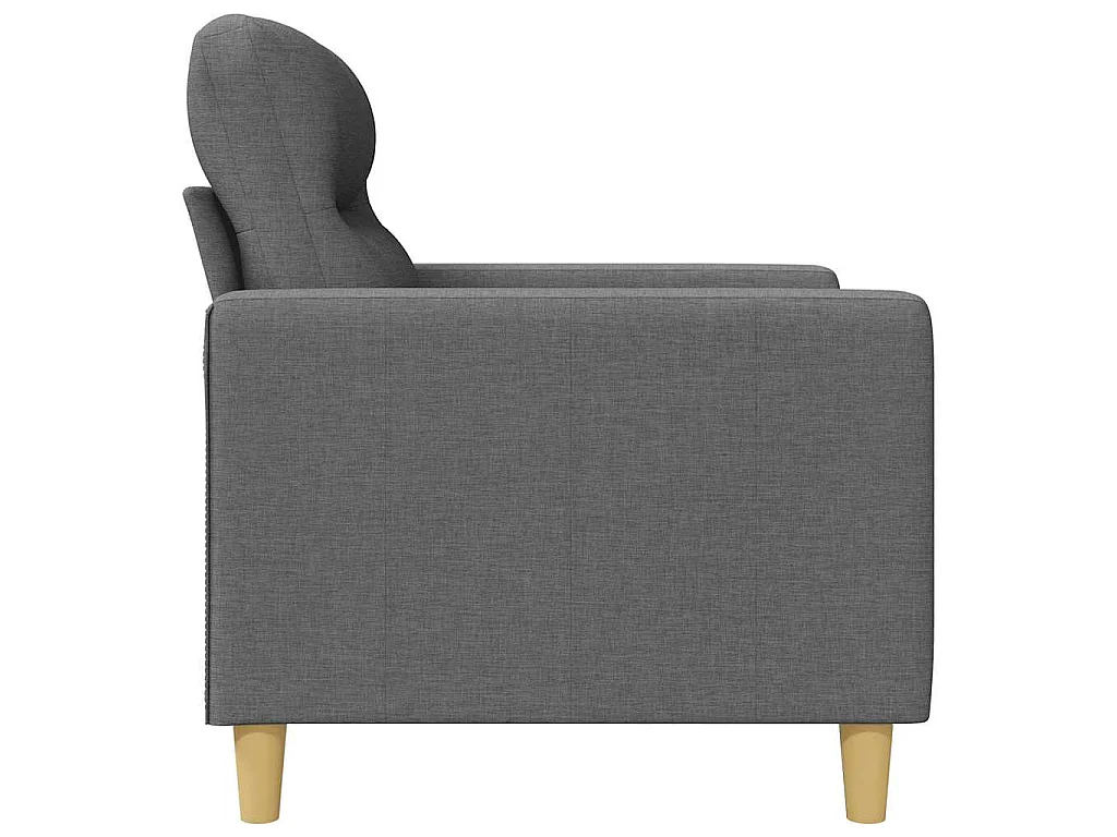 Fauteuil Gris foncé 60 cm Tissu