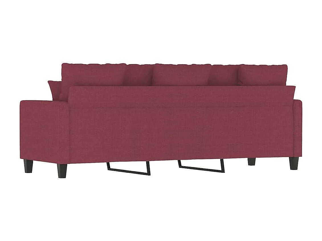 3-Sitzer-Sofa Weinrot 180 cm Stoff