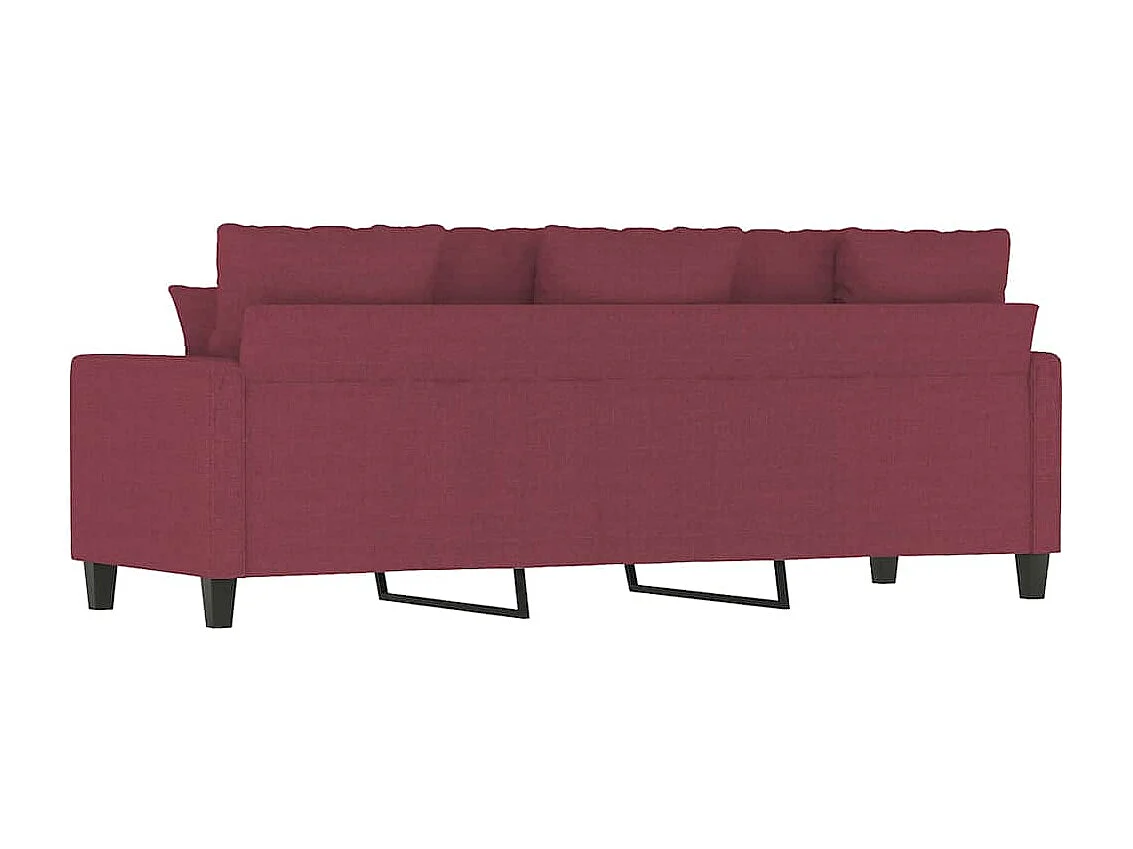 3-Sitzer-Sofa Weinrot 180 cm Stoff