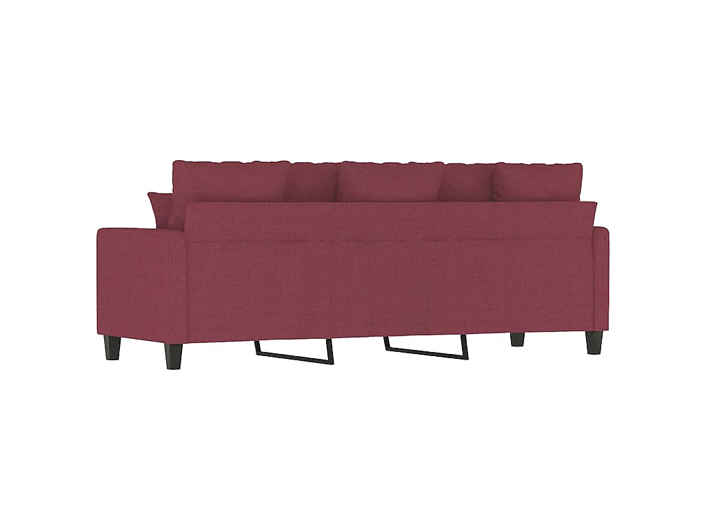 3-Sitzer-Sofa Weinrot 180 cm Stoff