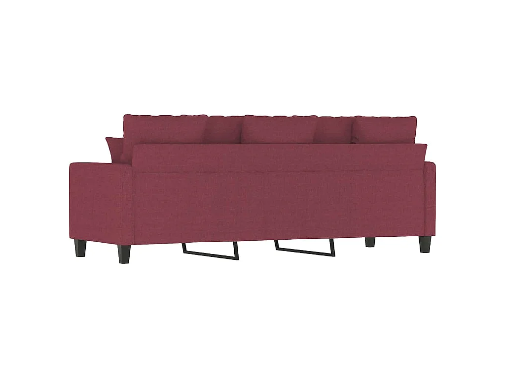 3-Sitzer-Sofa Weinrot 180 cm Stoff
