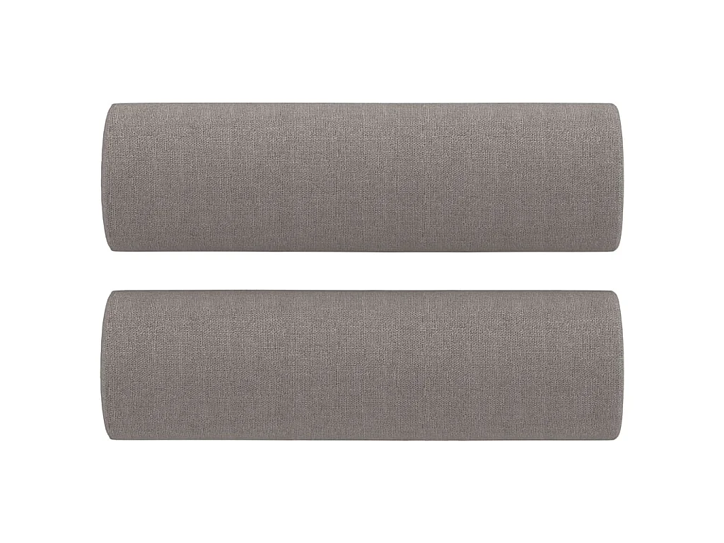 Ensemble de canapés 3 pcs avec coussins taupe tissu