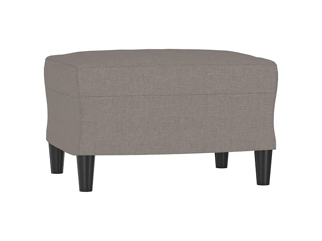 Canapé à 3 places avec repose-pieds Taupe 180 cm Tissu