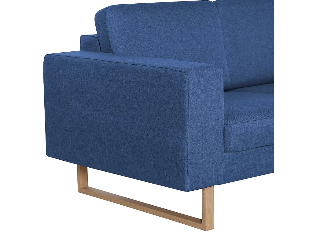 2-Sitzer-Sofa Stoff Blau