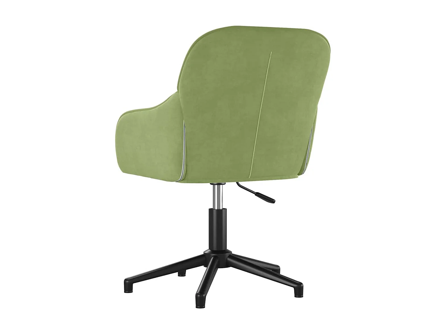 Chaise pivotante de bureau Vert clair Velours