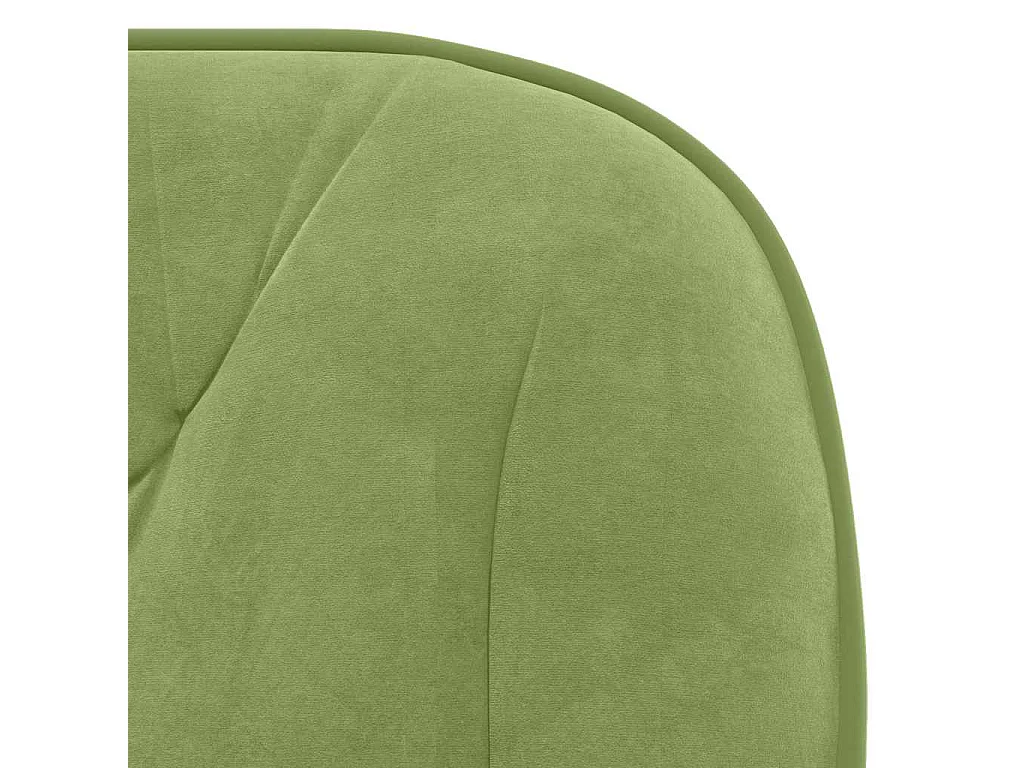 Chaise pivotante de bureau Vert clair Velours