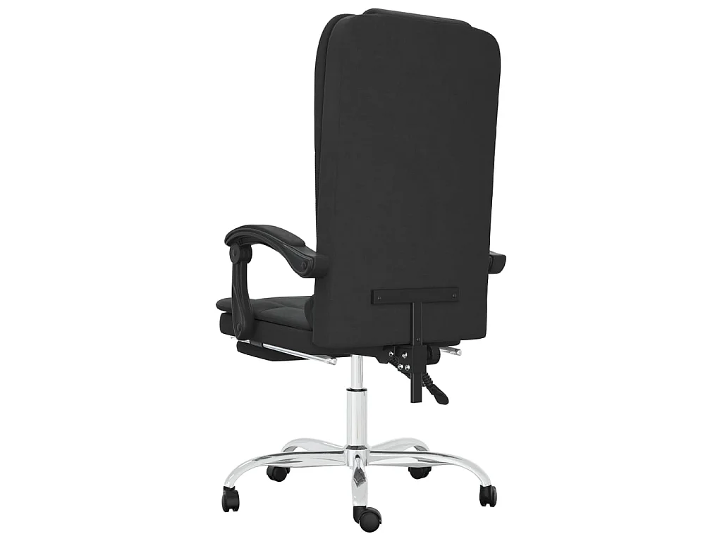 Fauteuil de massage inclinable de bureau Noir Similicuir