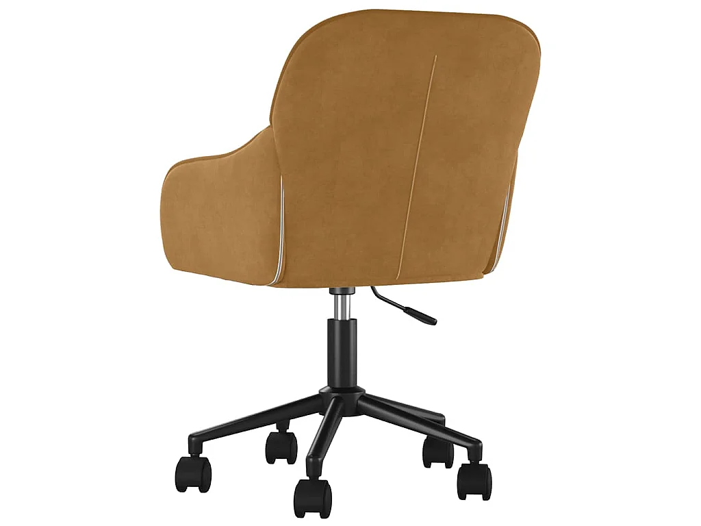 Bürostuhl Drehbar Braun Samt