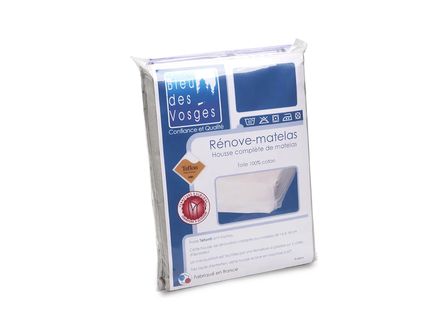 Rénove matelas Rubens housse 80x190cm matelas 18 à 22cm