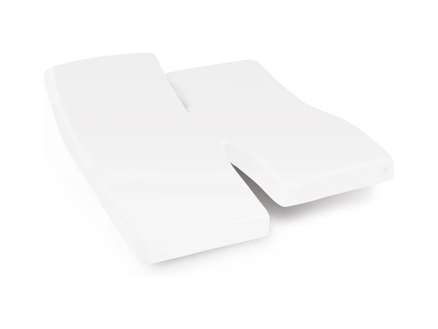 Protège matelas imperméable 2x70x200 cm lit articulé TPR bonnet 23cm ARNON molleton coton contrecollé polyuréthane