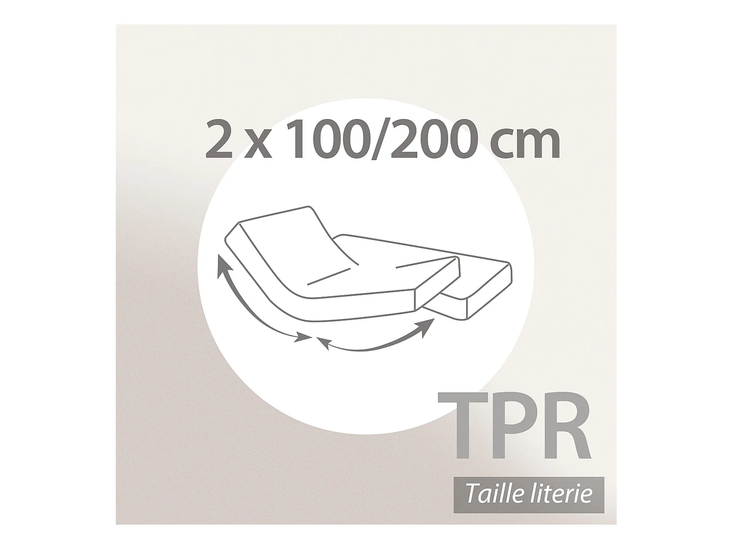 Protège matelas imperméable Antony 2x100x200 Spécial lit articulé TPR grand Bonnet 30cm