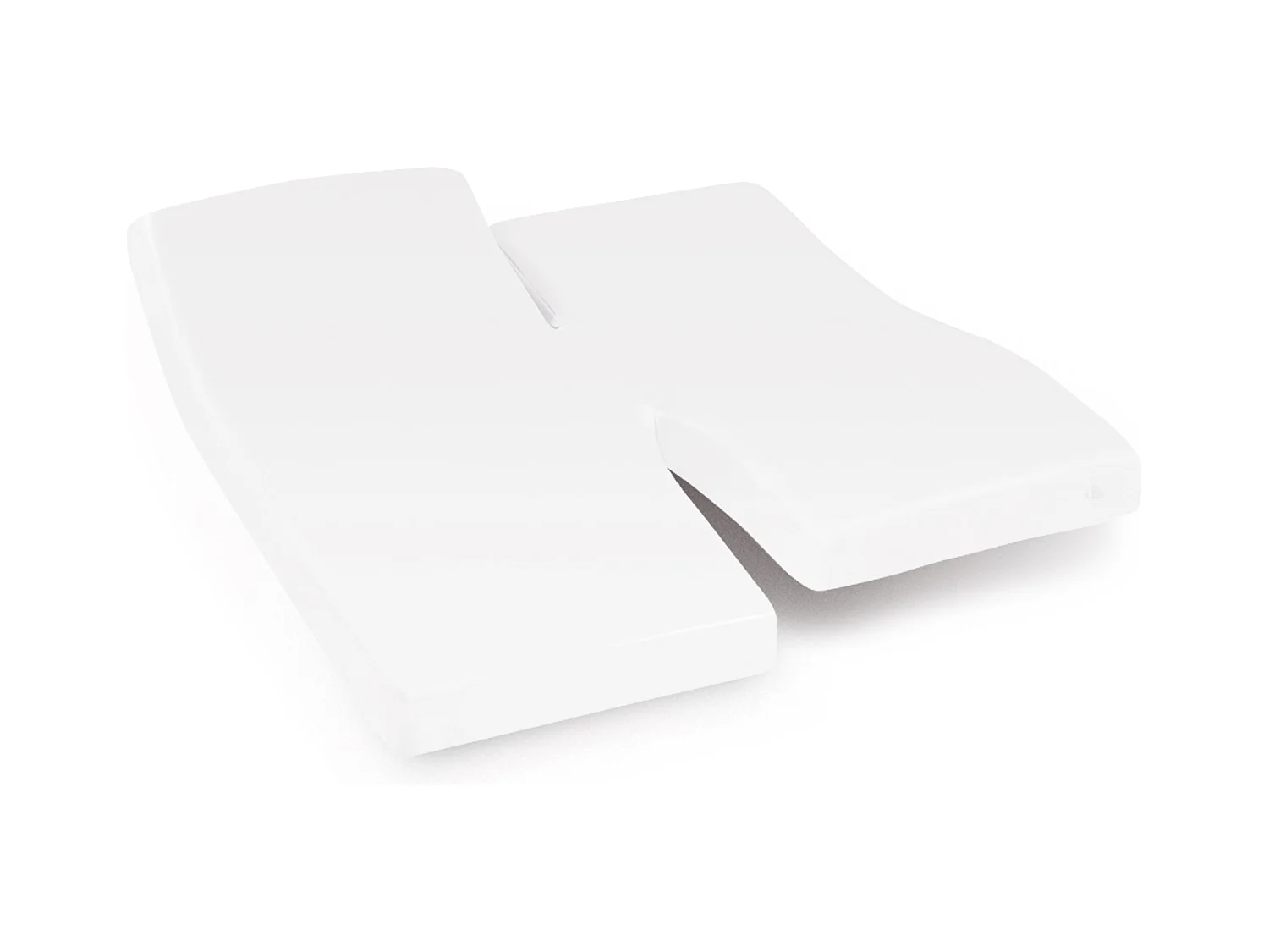 Protège matelas imperméable 2x80x210 cm lit articulé TPR bonnet 40cm ARNON molleton coton contrecollé polyuréthane