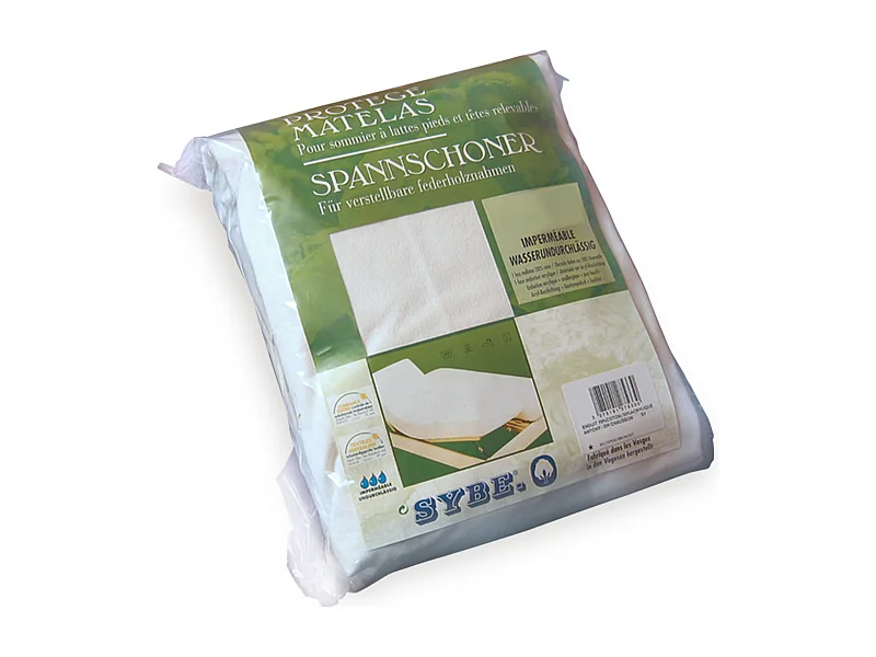 Protège matelas imperméable 2x80x190 ANTONY spécial lit articulé TPR Molleton enduction acrylique Bonnet 30cm