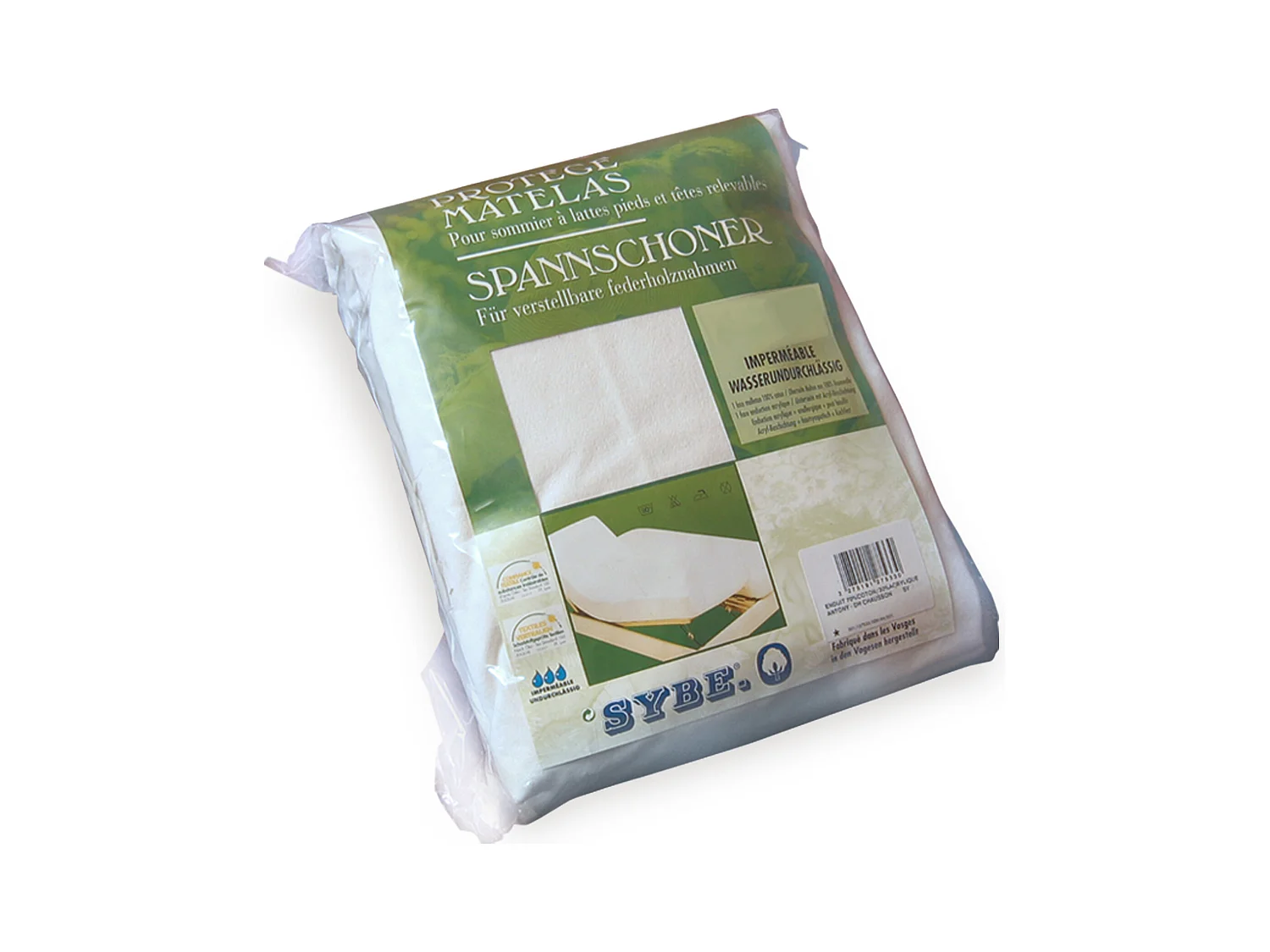 Protège matelas imperméable 2x70x190 cm ANTONY Spécial lit articulé TPR Molleton enduction acrylique