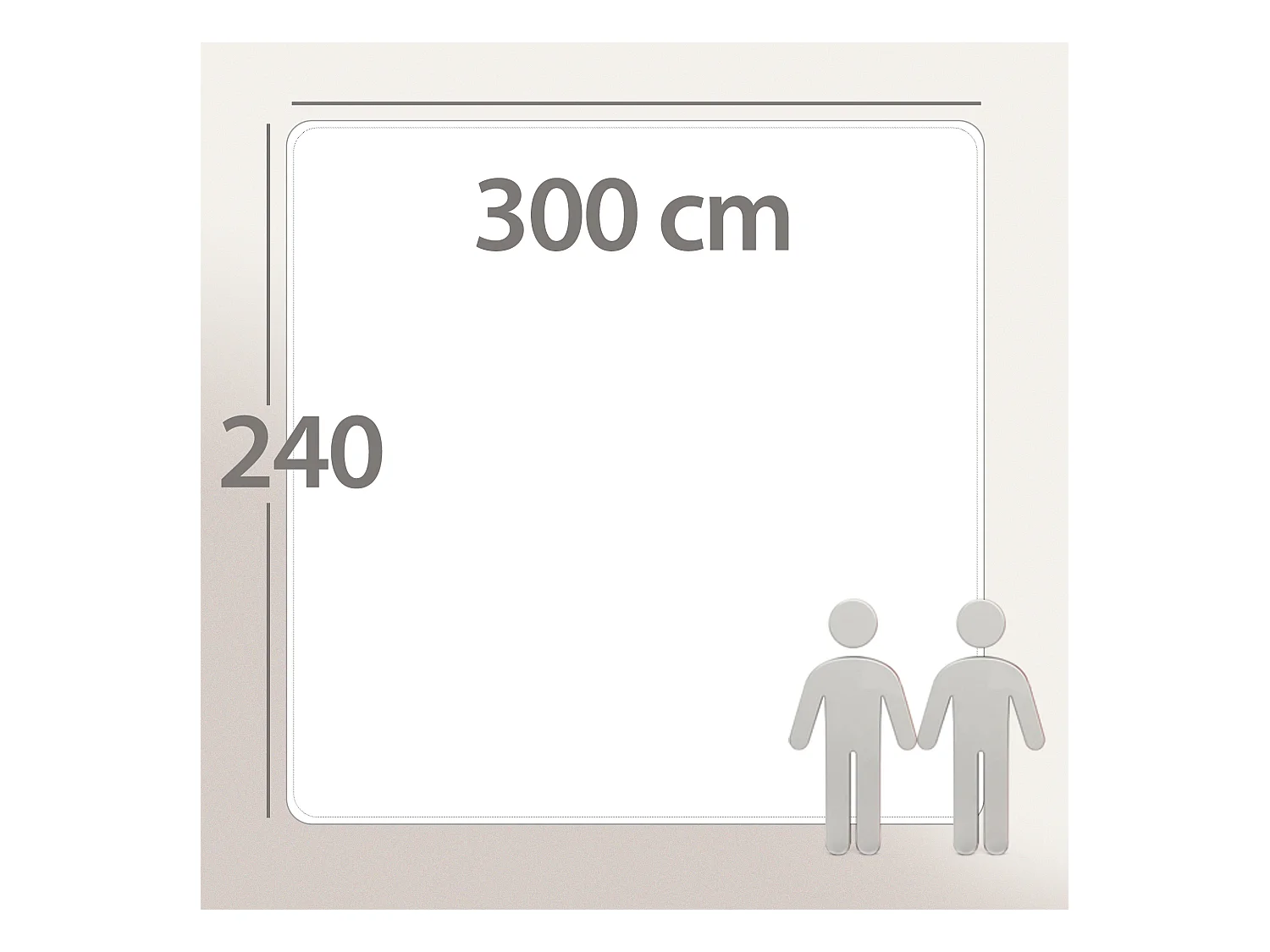 Couette 300x240 cm hiver VELAY LUXE garnissage naturel duvet d'oie 300 g/m2