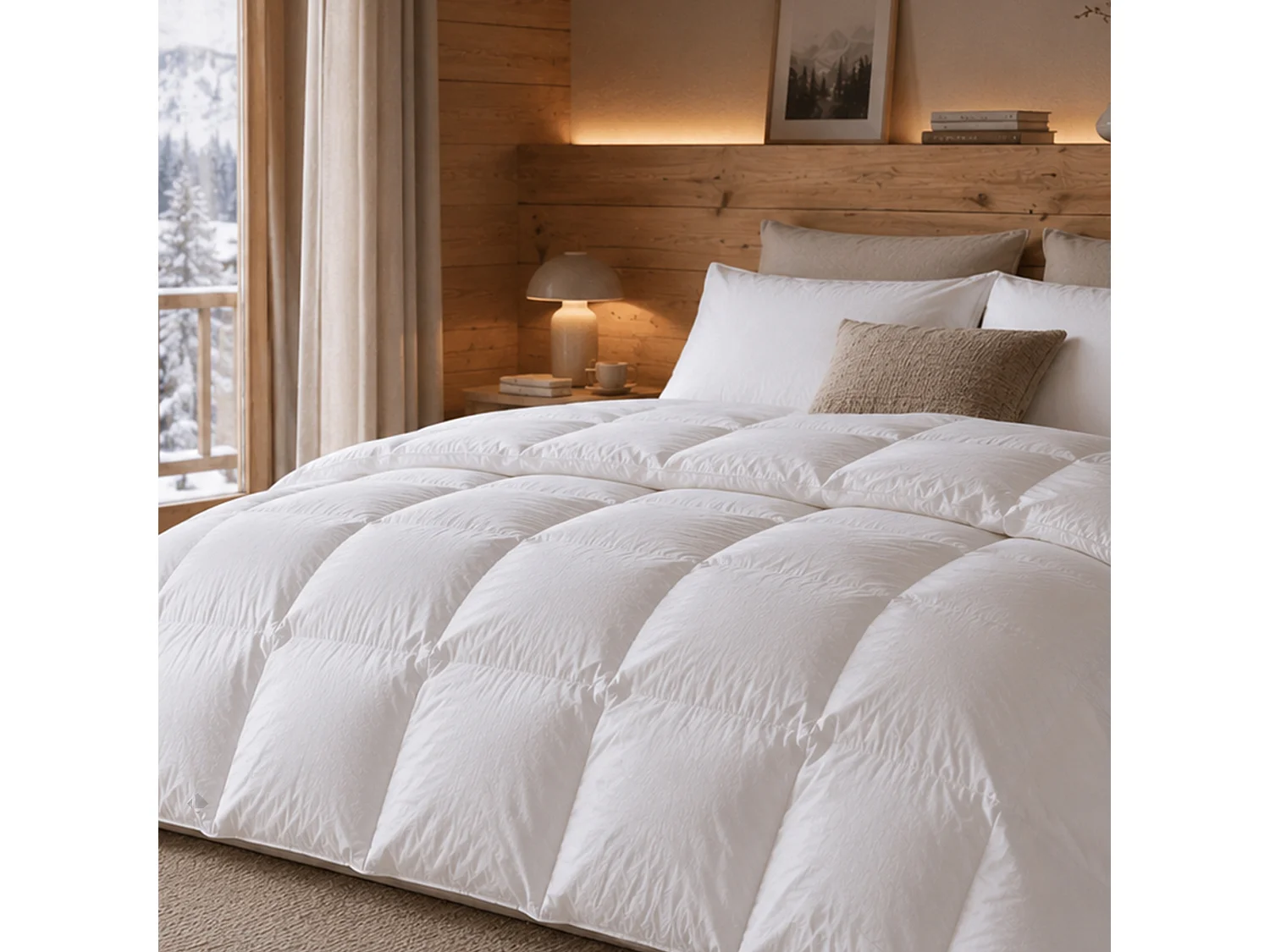 Couette 260x240 cm été ISLAND garnissage naturel duvet de canard 200 g/m2