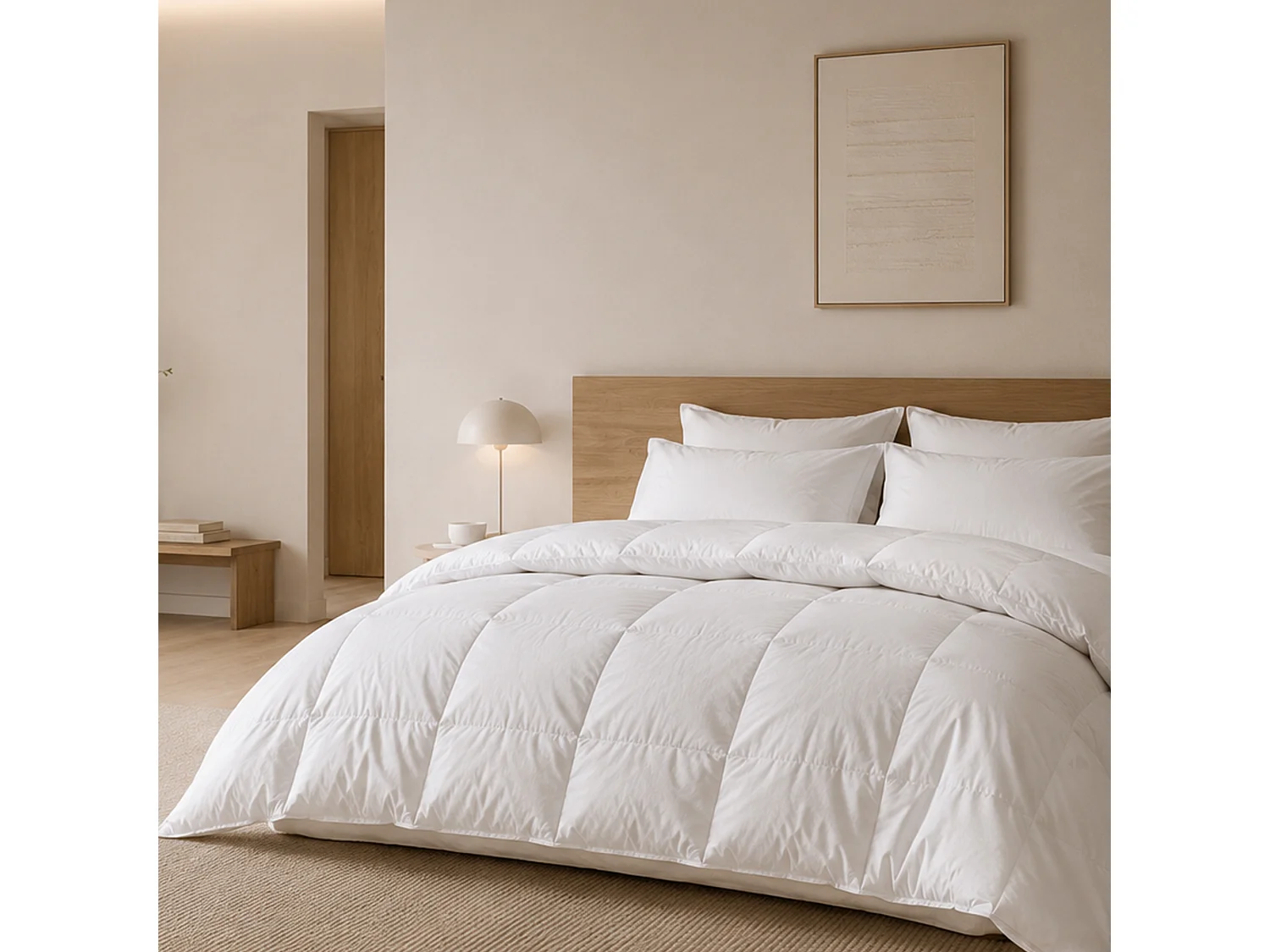Couette 280x240 cm hiver CAP NORD garnissage naturel duvet d'oie 400 g/m2