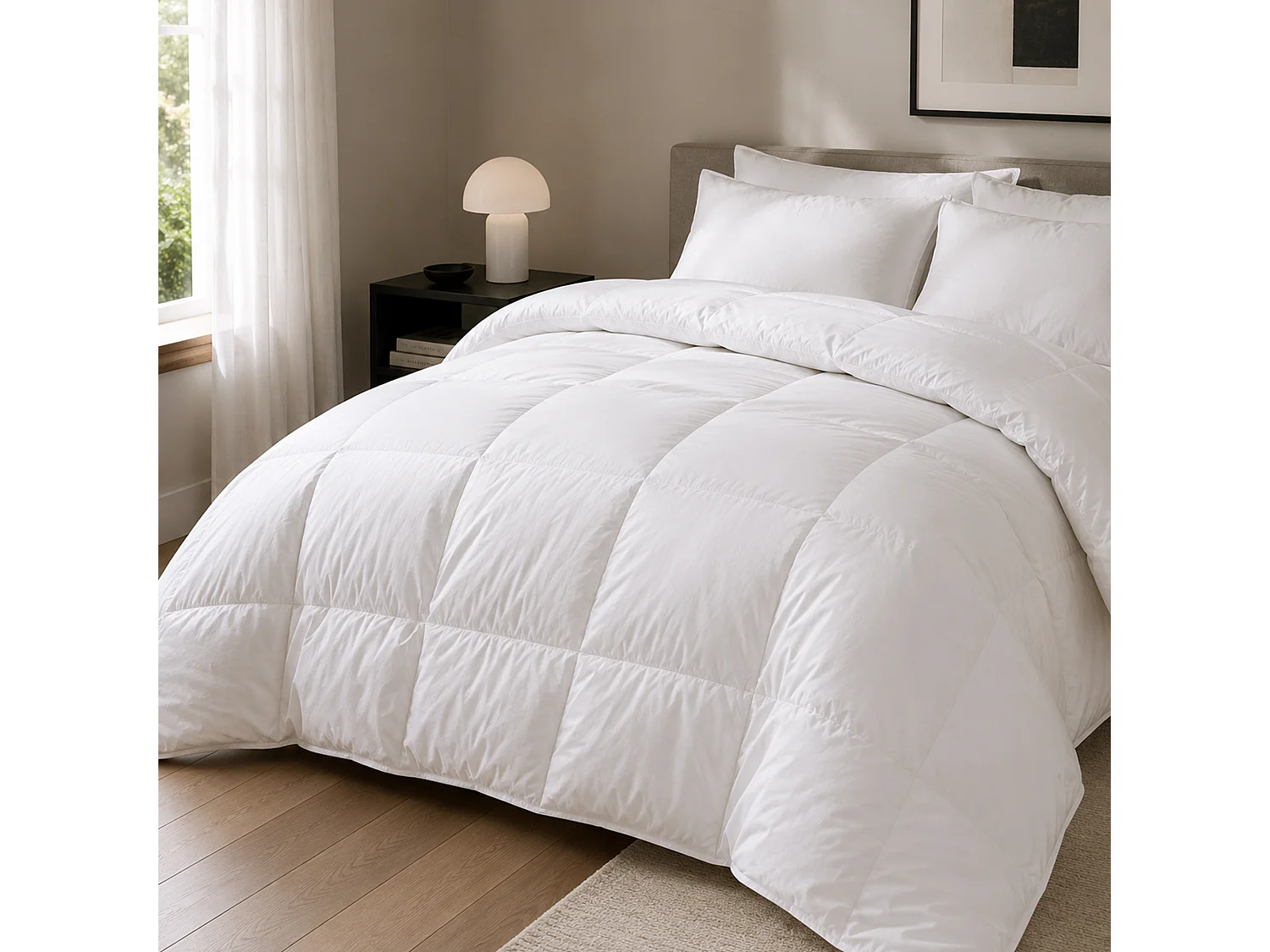 Couette 280x240 cm hiver VELAY LUXE garnissage naturel duvet d'oie 400 g/m2
