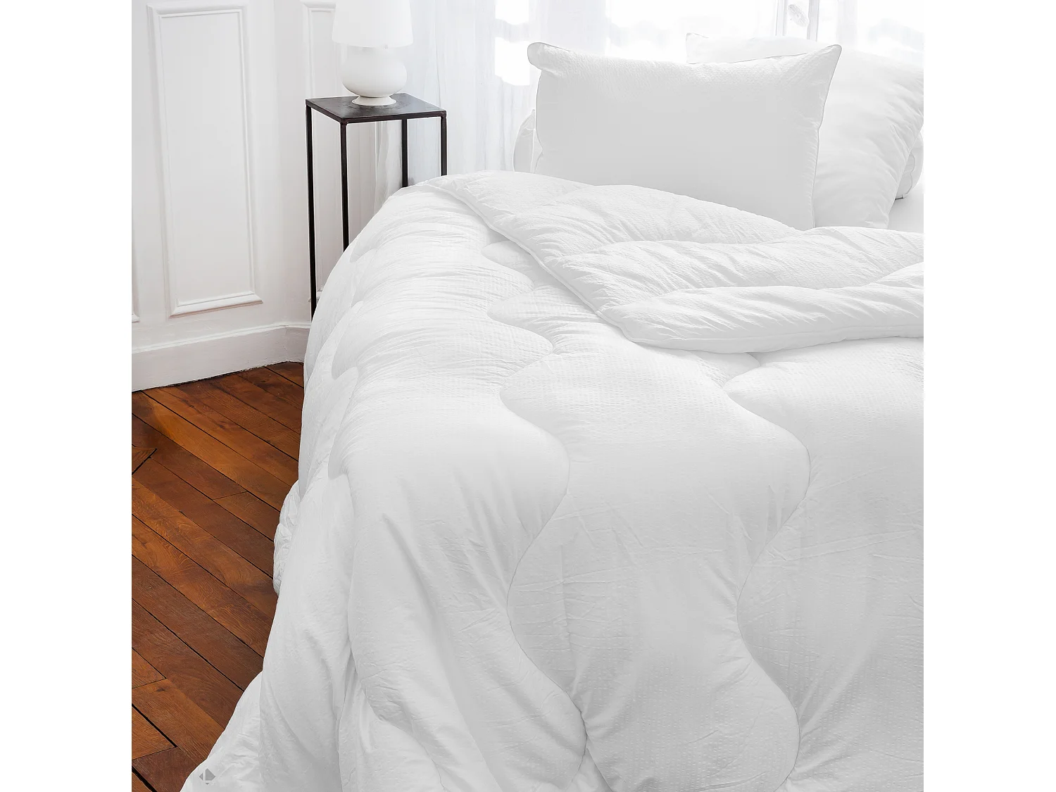 Couette tempérée 280x240 cm CARESSE garnissage polyester 375 g/m2