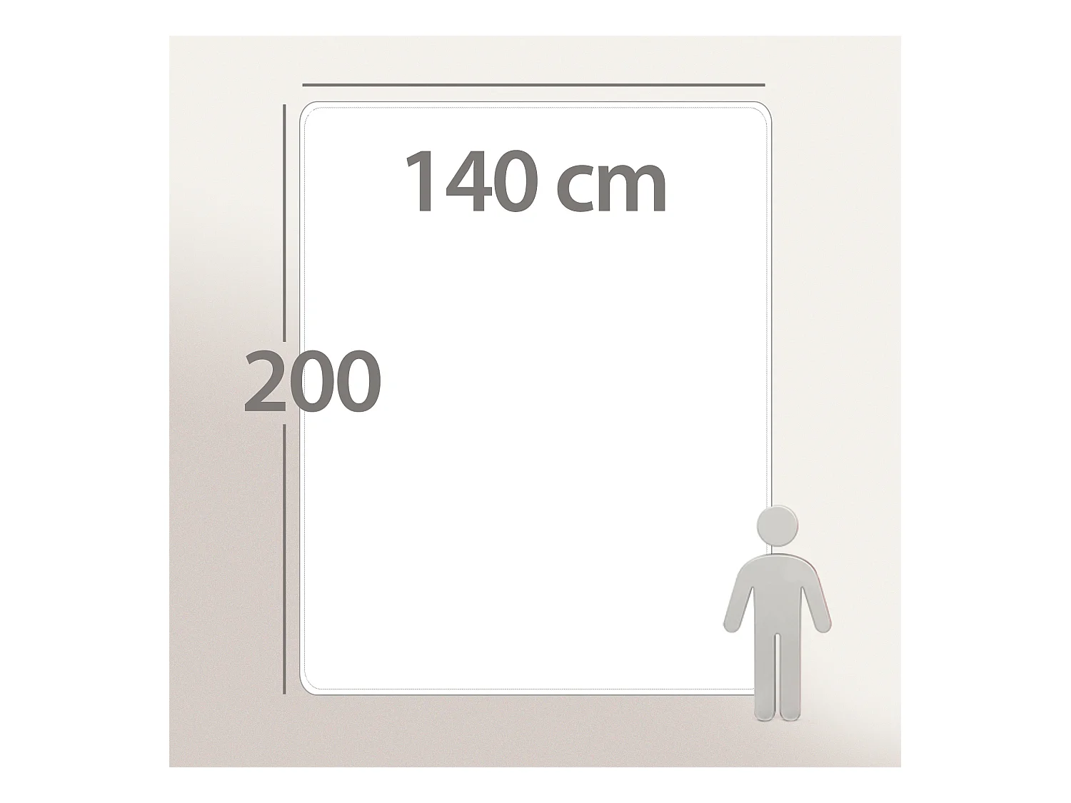 Couette 140x200 cm été CAP NORD garnissage naturel duvet d'oie 250 g/m2