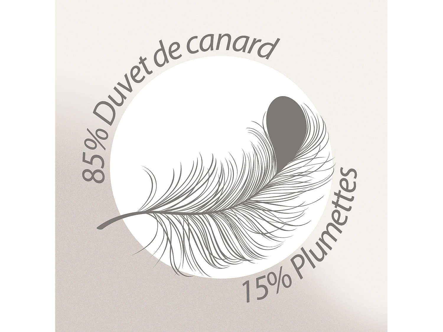 Couette 140x200 cm été FINLANDE garnissage naturel duvet de canard 180 g/m2