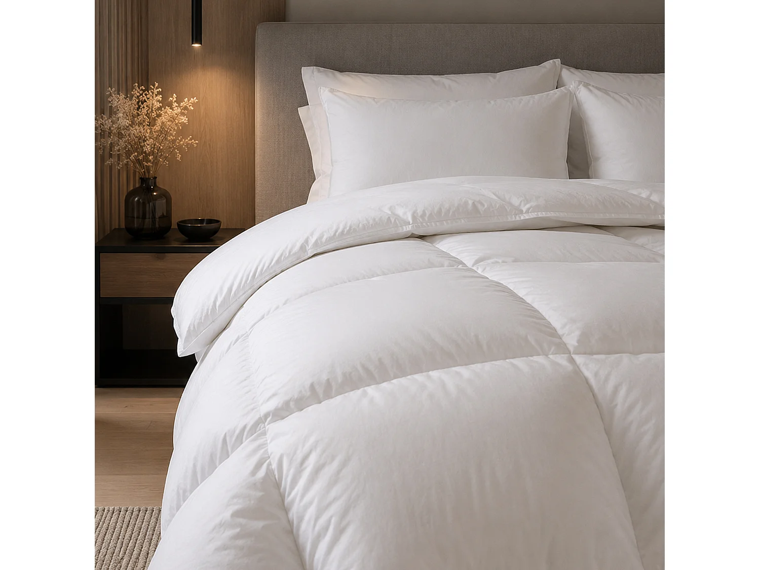 Couette 160x200 cm été FINLANDE garnissage naturel duvet de canard 180 g/m2