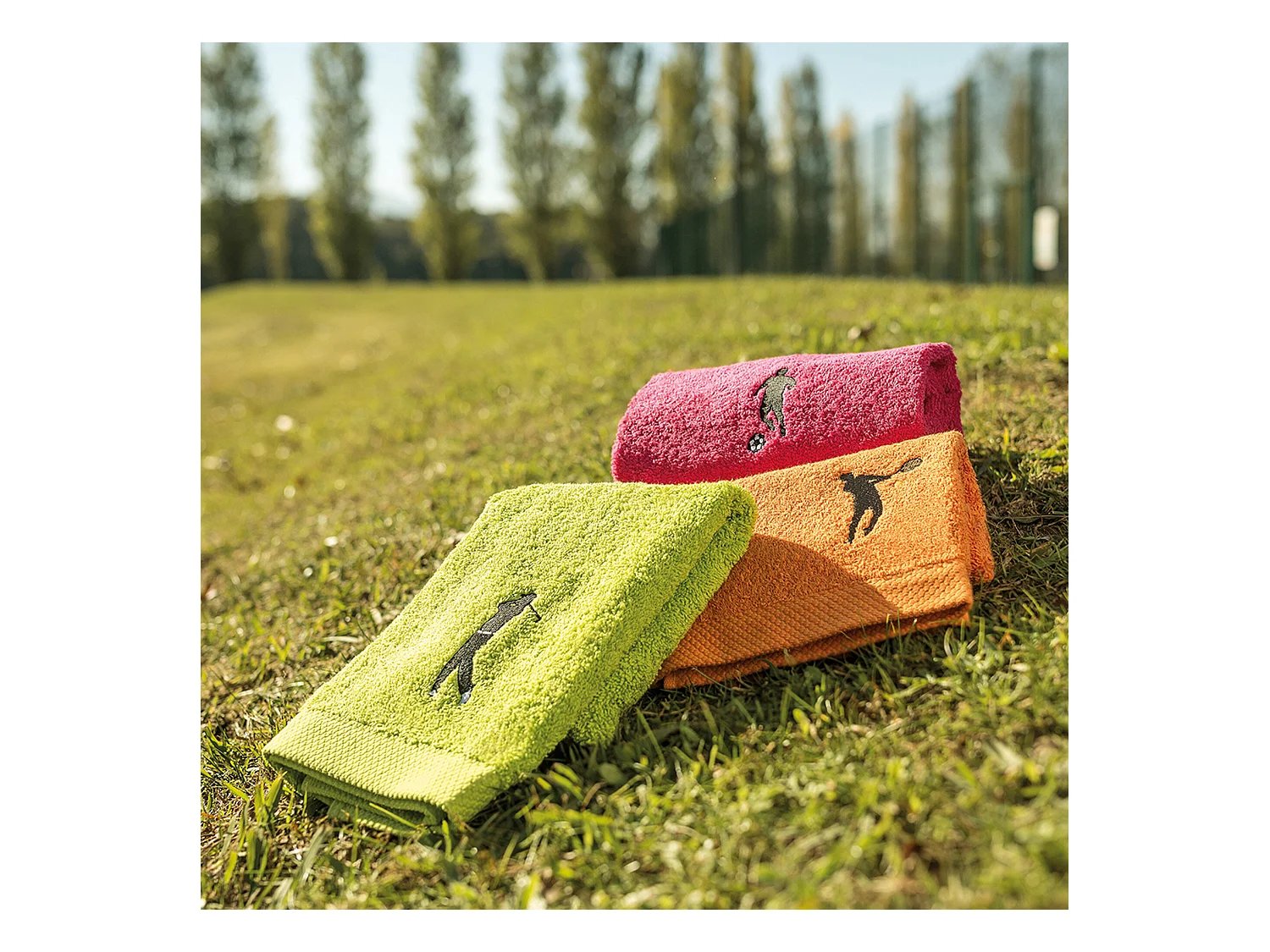 Parure de bain 8 pièces coton 550 g/m2 PURE GOLF Vert Pistache