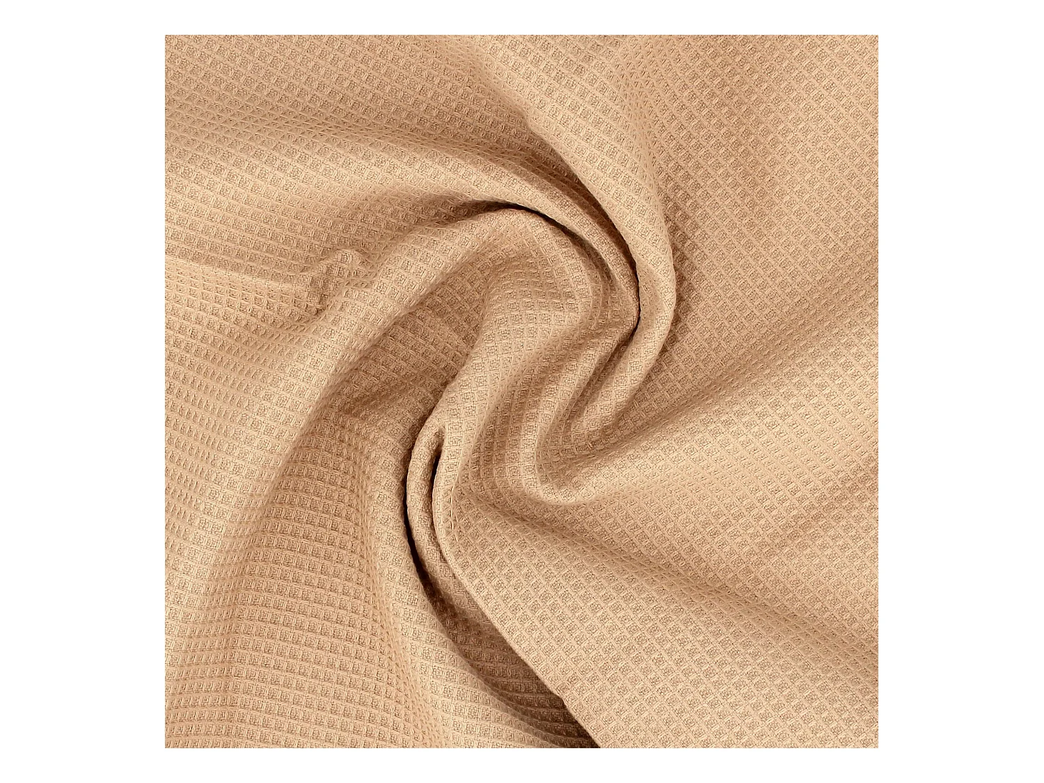 Serviette de toilette 50x100 cm nid d'abeille PURE WAFFLE 300 g/m² beige