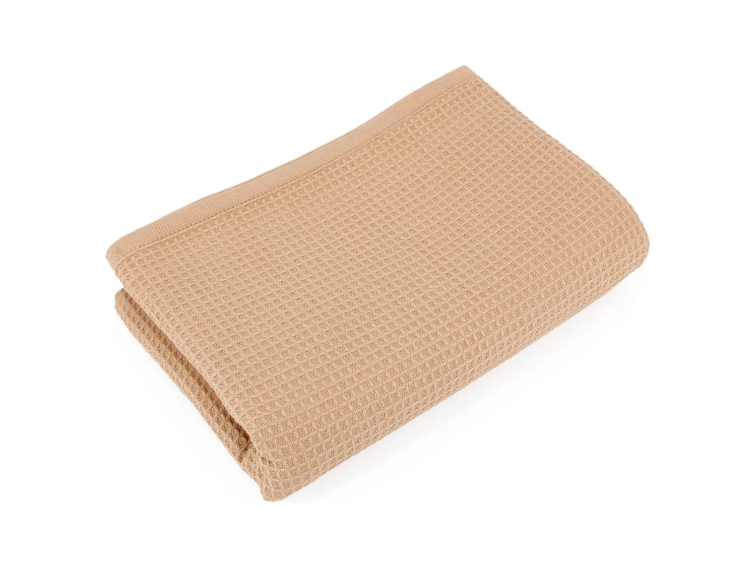 Serviette de toilette 50x100 cm nid d'abeille PURE WAFFLE 300 g/m² beige