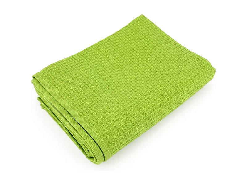 Serviette de toilette 50x100 cm nid d'abeille PURE WAFFLE 300 g/m² pistache