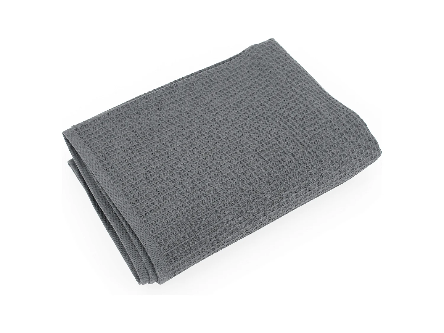 Serviette de toilette 50x100 cm nid d'abeille PURE WAFFLE 300 g/m² anthracite
