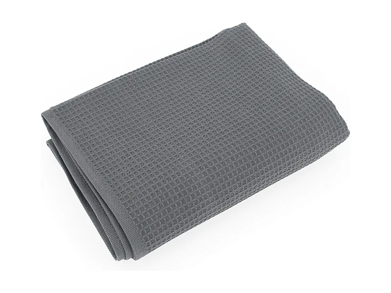 Serviette de toilette 50x100 cm nid d'abeille PURE WAFFLE 300 g/m² anthracite