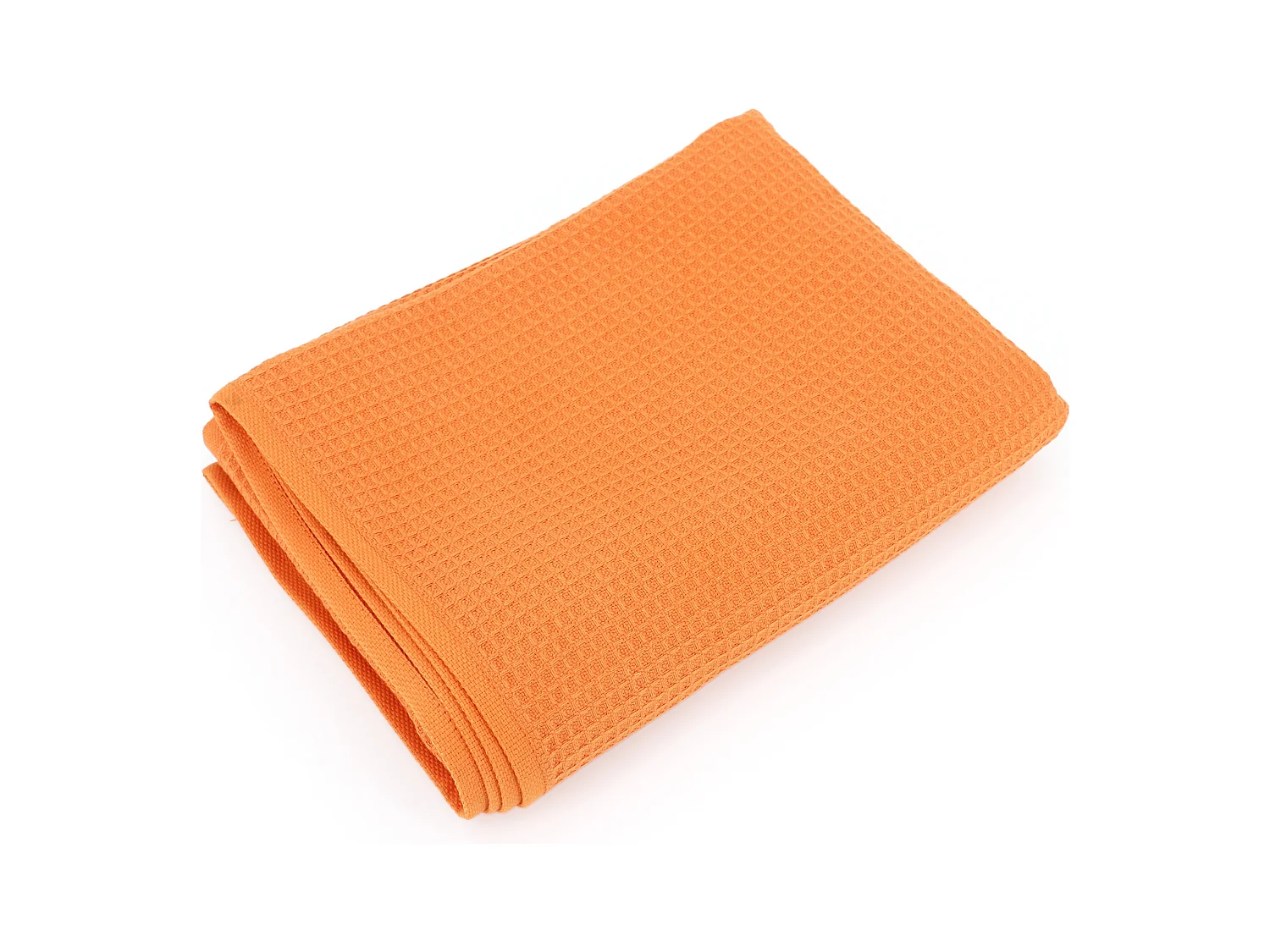 Serviette de toilette 50x100 cm nid d'abeille PURE WAFFLE 300 g/m² orange butane