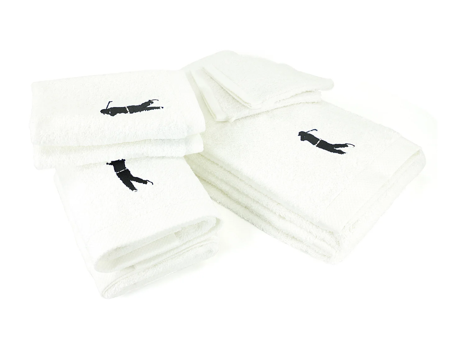 Parure de bain 8 pièces coton 550 g/m2 PURE GOLF Blanc