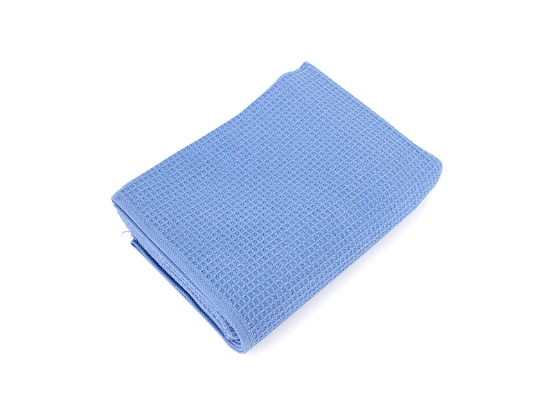 Serviette de toilette 50x100 cm nid d'abeille PURE WAFFLE 300 g/m² bleu mer