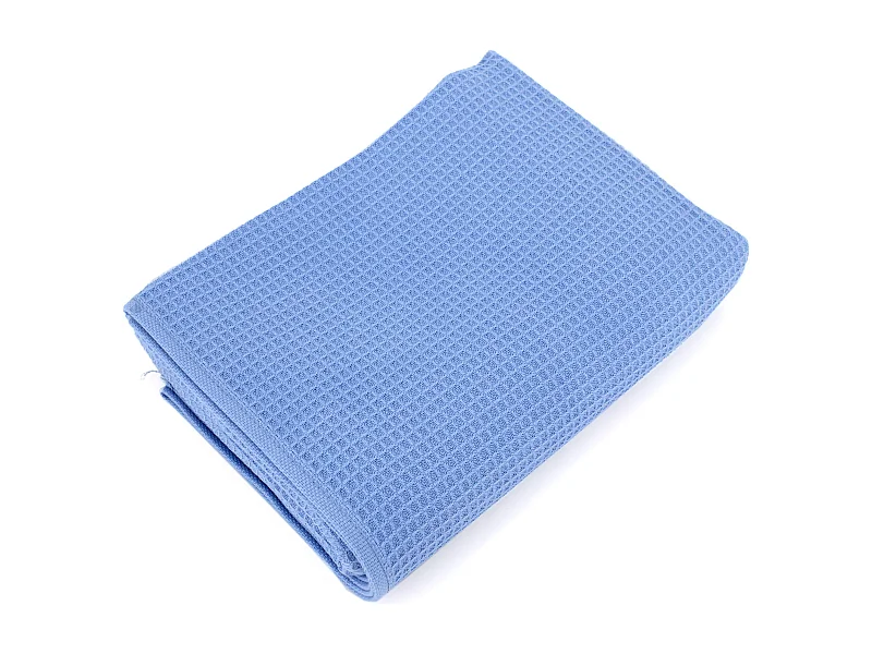Serviette de toilette 50x100 cm nid d'abeille PURE WAFFLE 300 g/m² bleu mer
