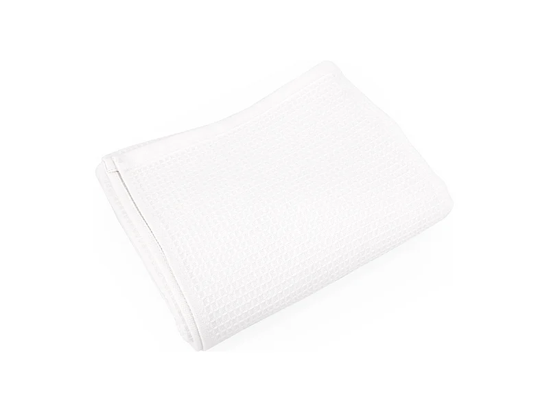 Serviette de toilette 50x100 cm nid d'abeille PURE WAFFLE 300 g/m² blanc