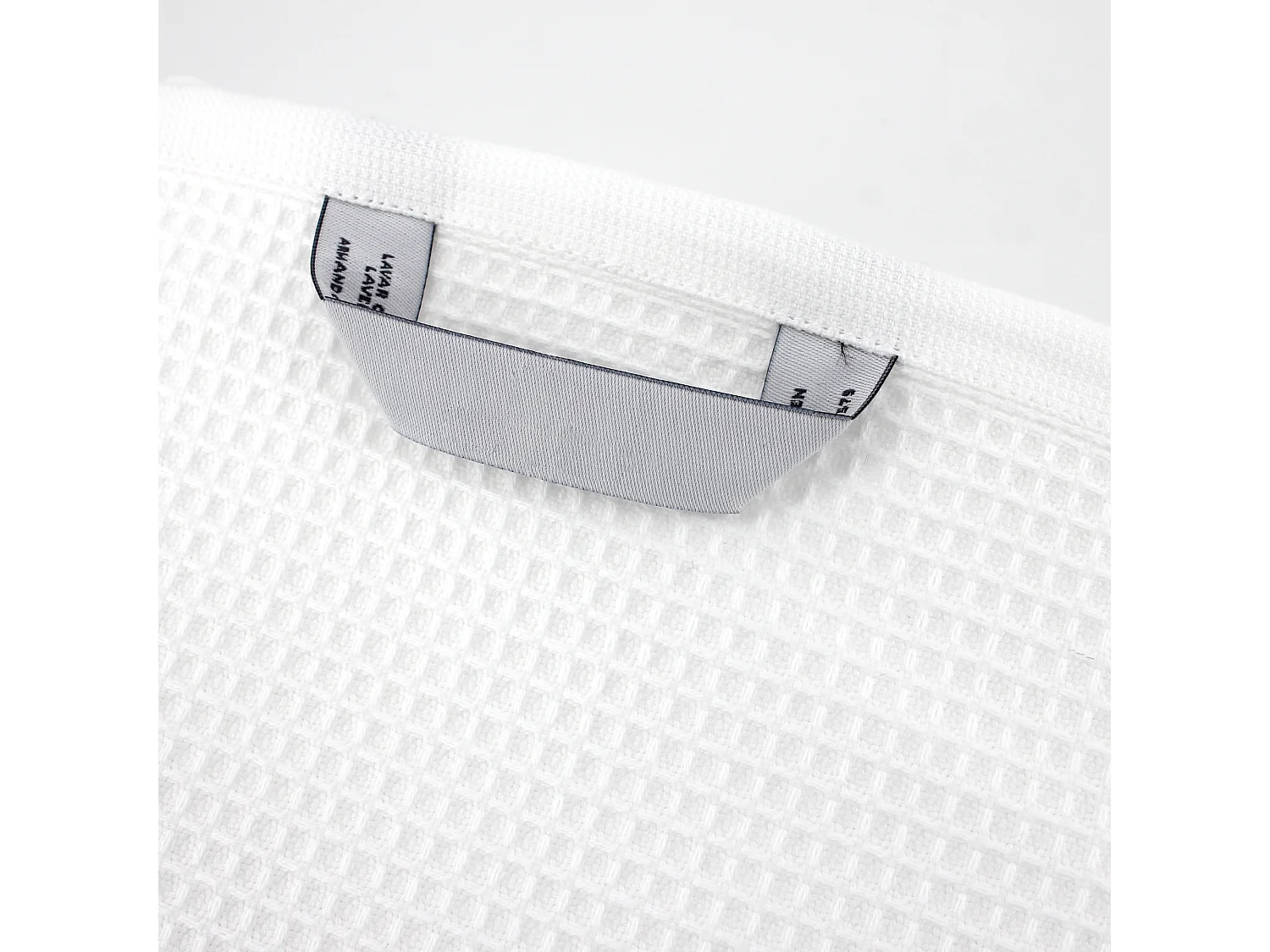 Serviette de toilette 50x100 cm nid d'abeille PURE WAFFLE 300 g/m² blanc