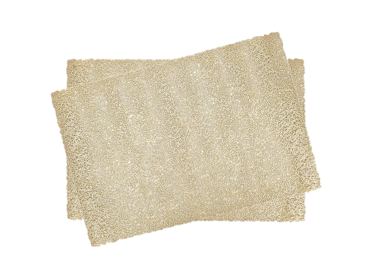 Lot de 2 sets de table IRISÉ Or