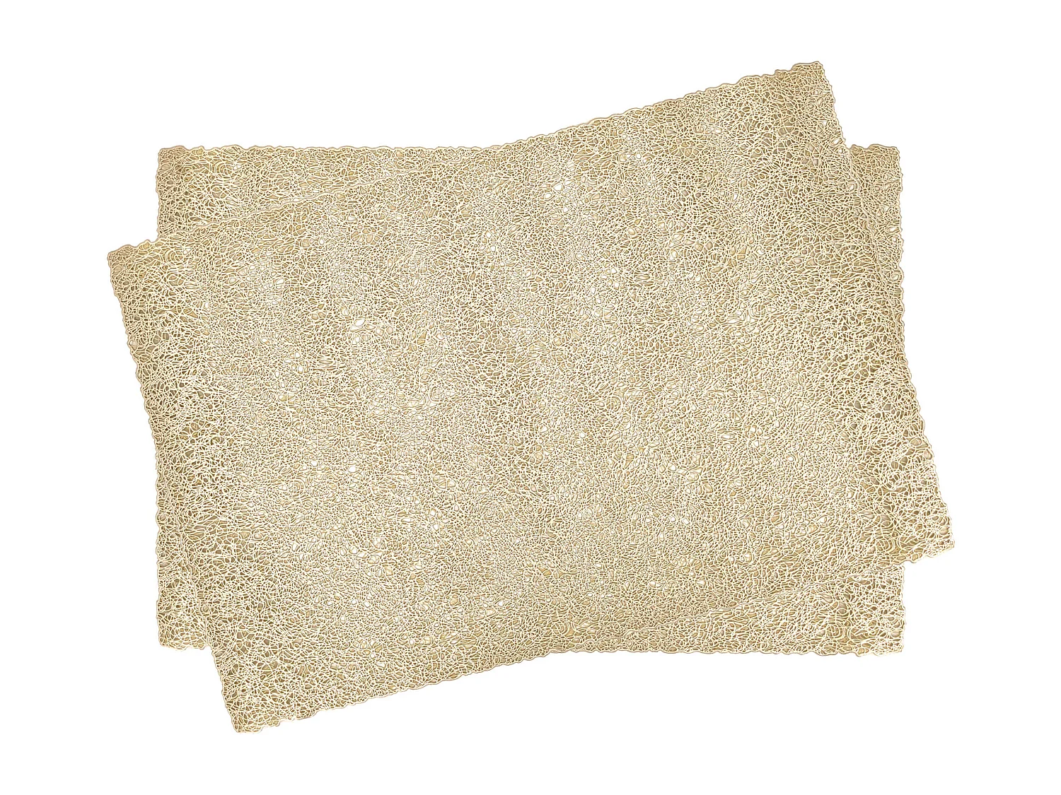 Lot de 2 sets de table IRISÉ Or