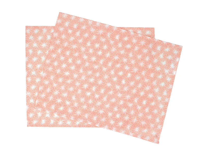 Lot de 2 sets de table 35x45 cm FUTON rose