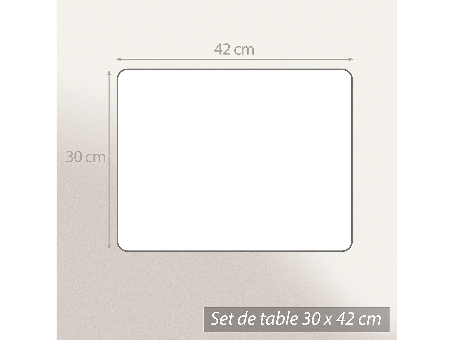 Lot de 2 sets de table JE SUIS Noir