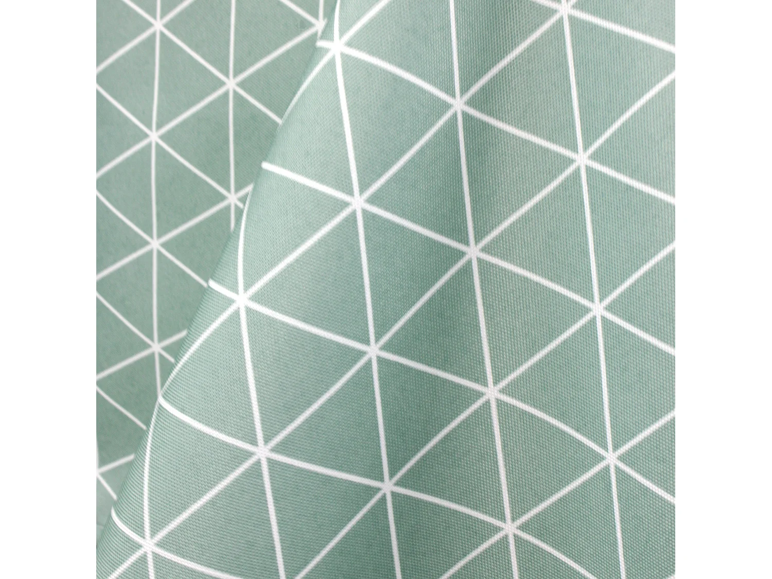 Nappe carrée 170x170 cm imprimée 100% polyester PACO géométrique vert thym